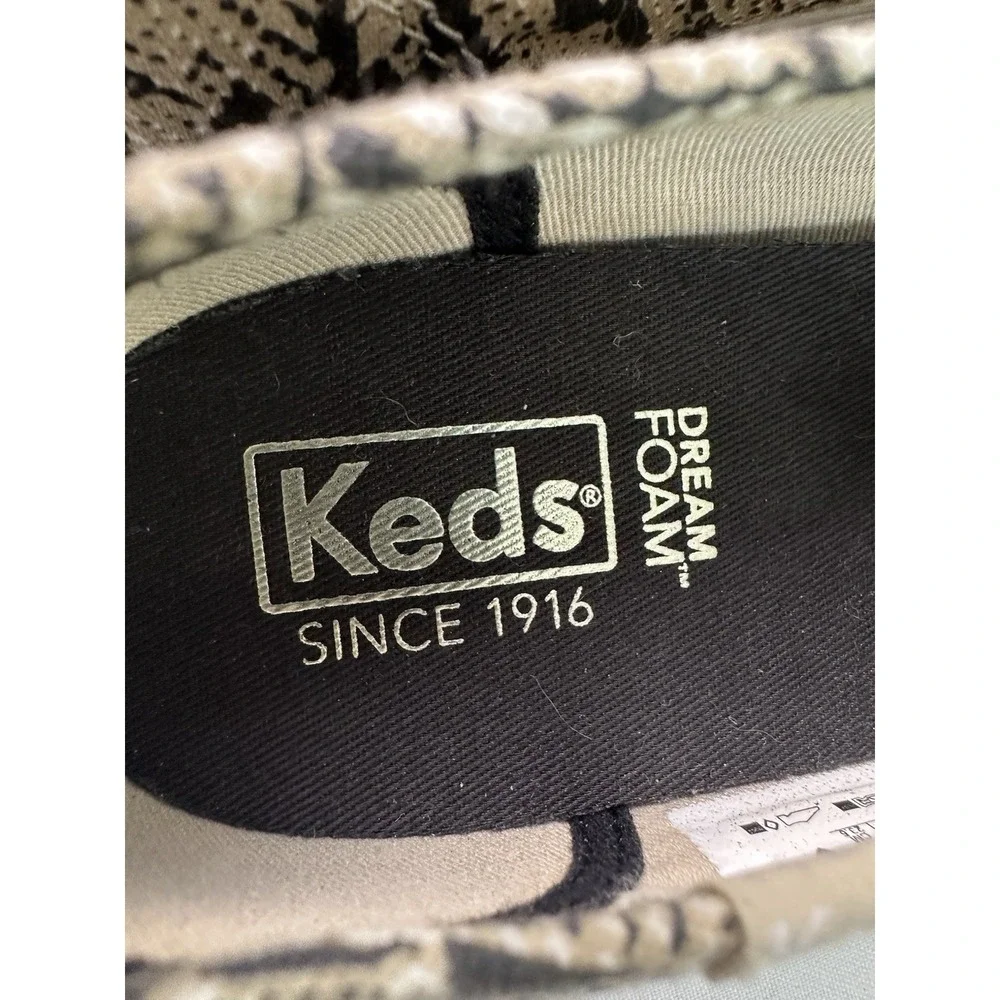 Keds Double Decker Slip-On‎ Women's Sneakers Snake Print WF63682 Size 6.5 EUC